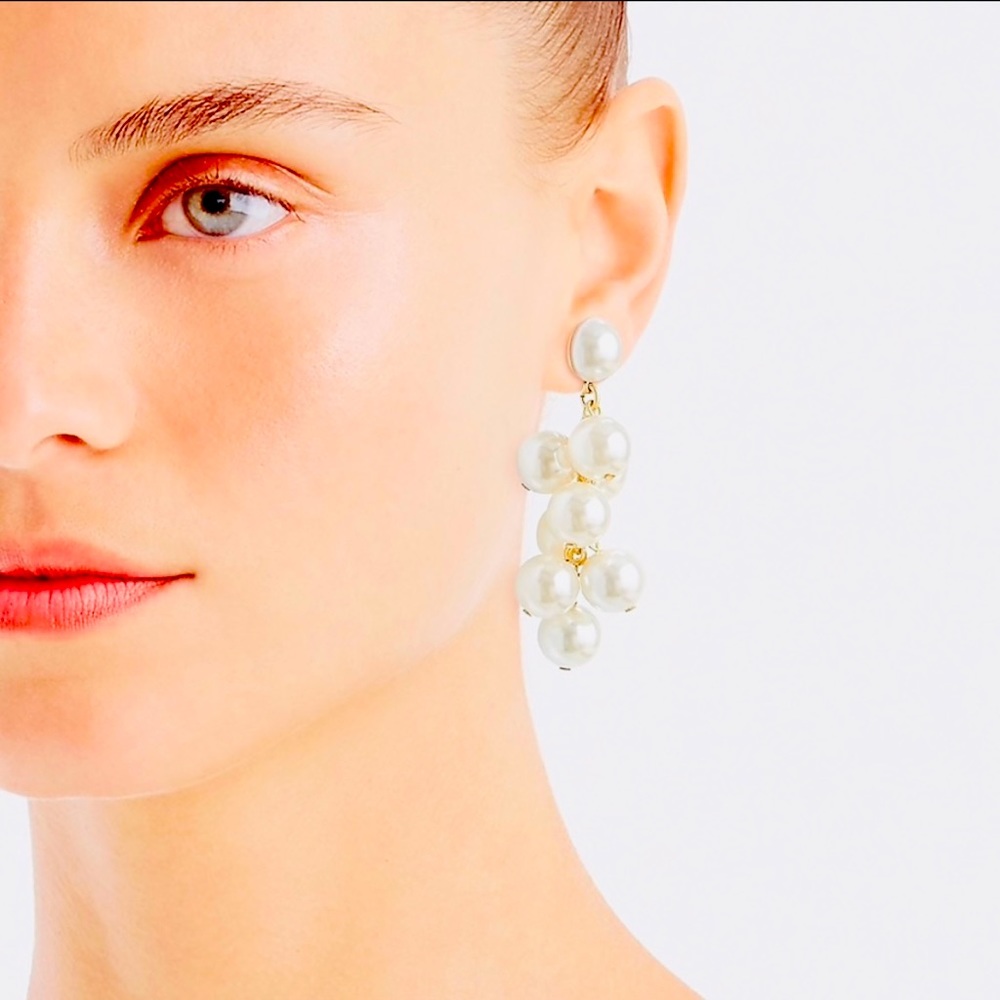 J. Crew pearl earrings